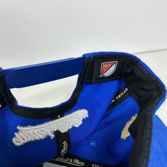Seattle Sounders FC MLS Soccer Mitchell & Ness Blue Snapback Hat Cap Gold USA - Picture 7 of 7